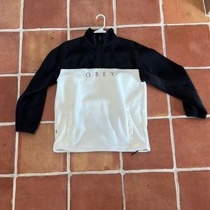 Obey Black and White Fleece